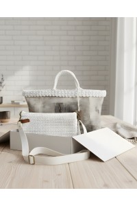 Handmade bag - white