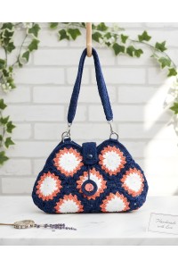Chrysanthemum Handmade Crochet Granny Square Bag | Grace Note