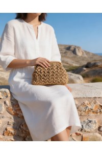 Stylish γυναικεία clutch τσάντα για νησί και πόλη