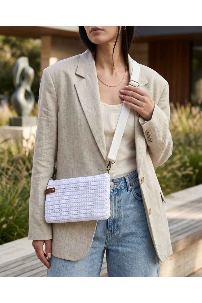 Handmade bag - white