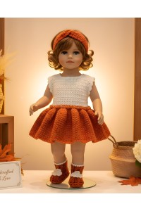 Handmade crocheted accessories - Terracotta