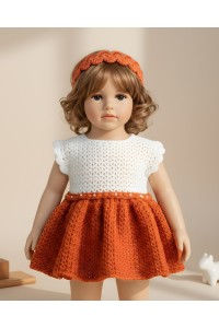 Handmade crocheted accessories - Terracotta