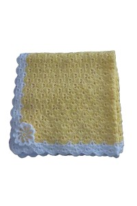 Handmade crocheted blanket in yellow color | Gracenote
