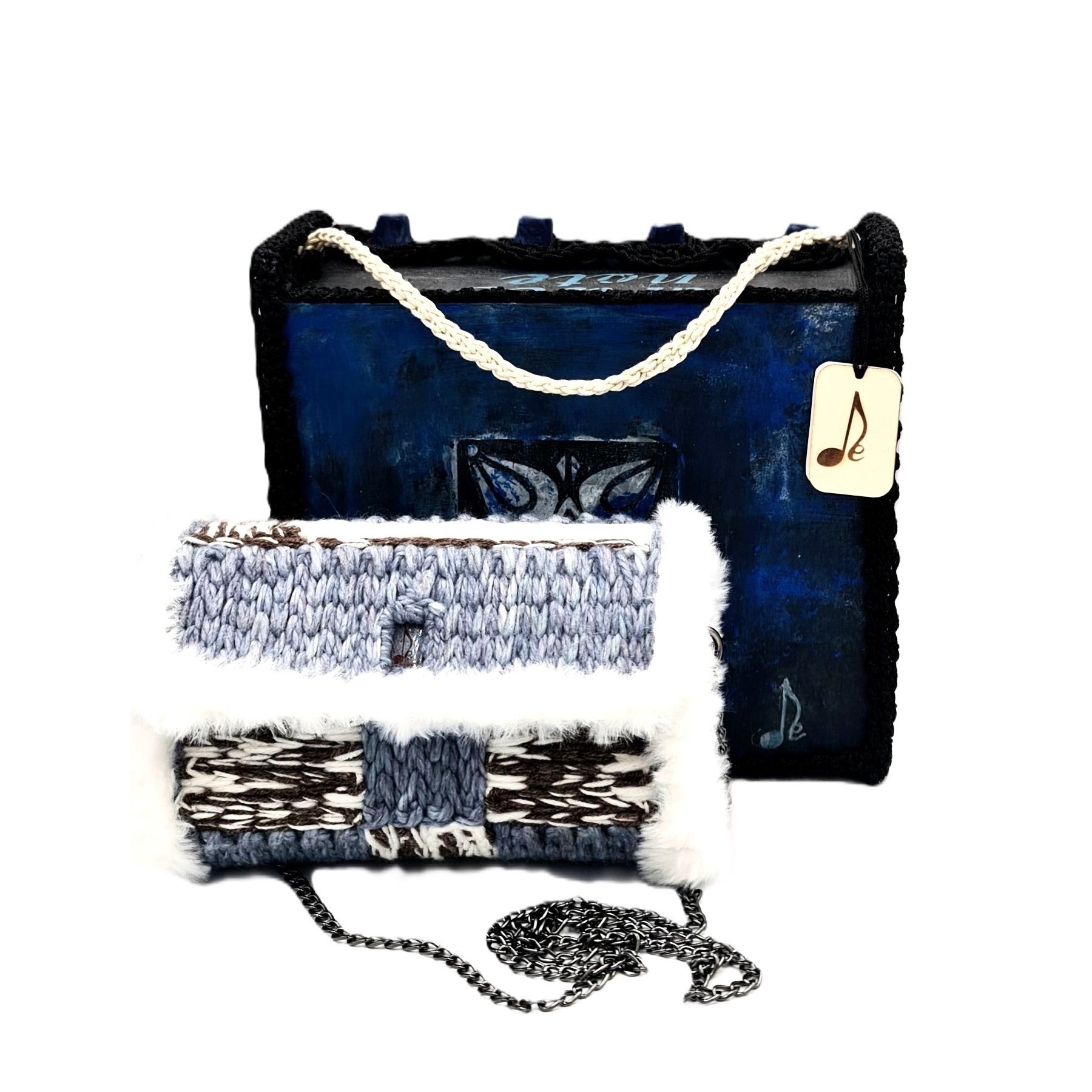 Imalia one of a kind art bag inspired by Greek mythology