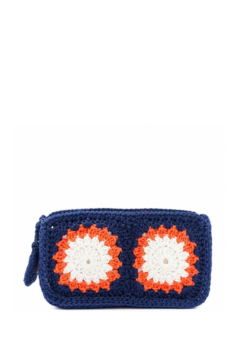 One of a kind handmade Chrysanthemum crochet wallet