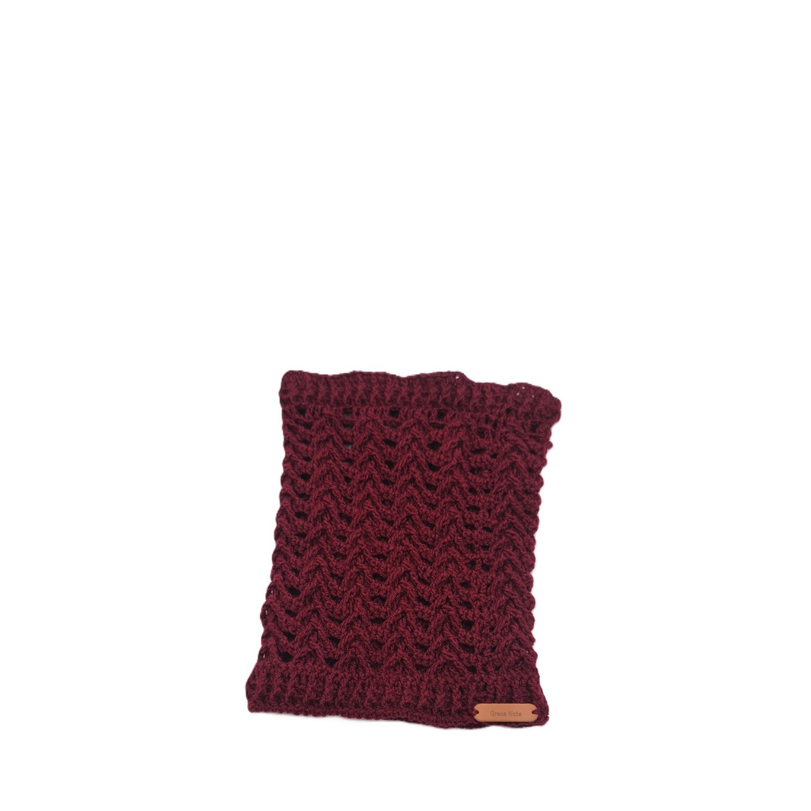 Handmade Crochet Neck Warmer with Textured Crochet Pattern