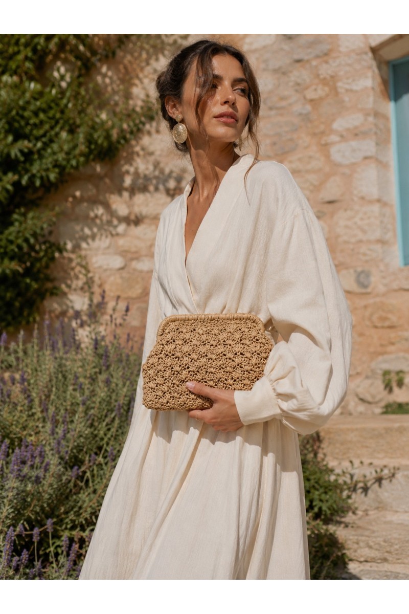 Stylish women's clutch bag for island holidays and city wear