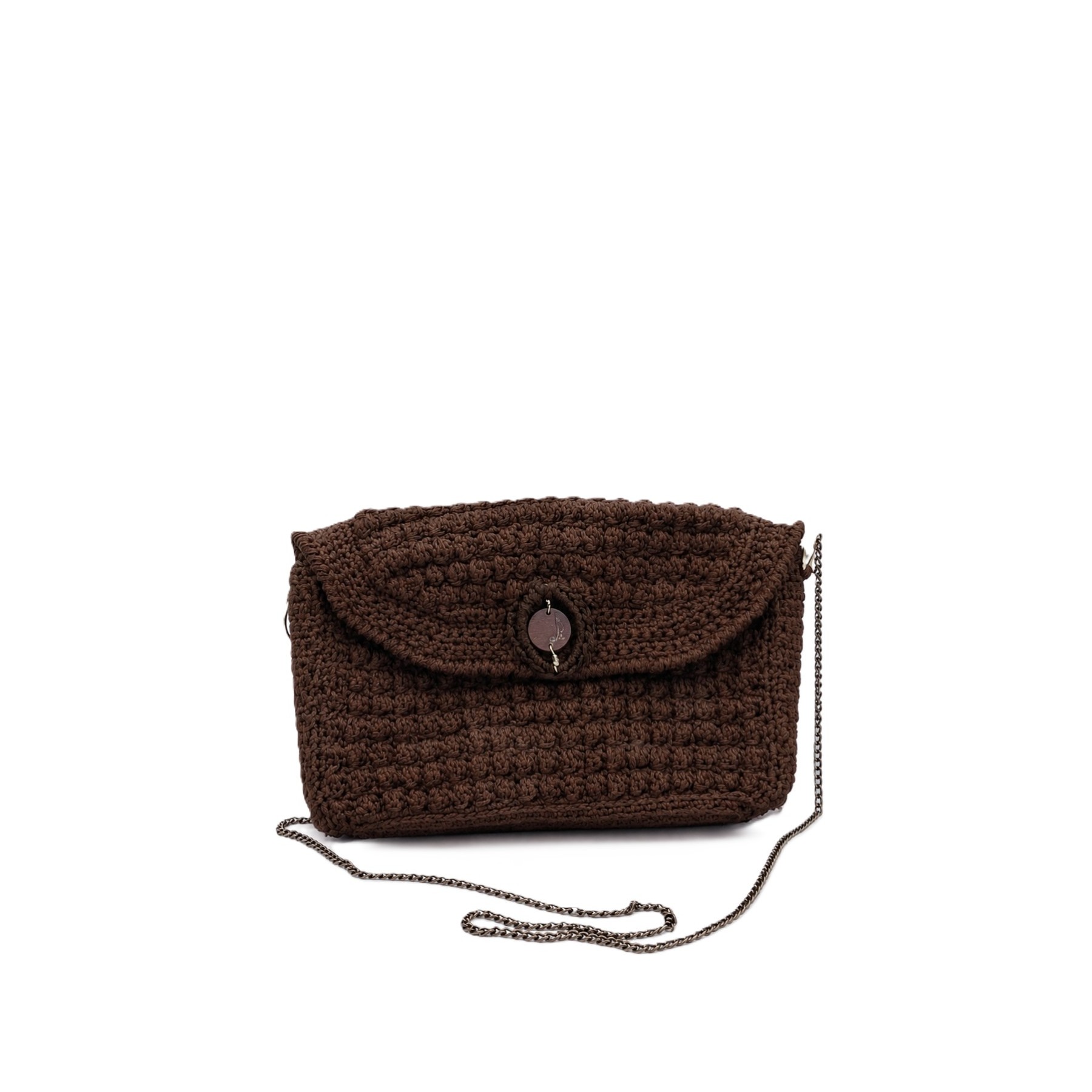Handmade Crochet Siena Crossbody Bag in Chocolate Brown | Grace Note