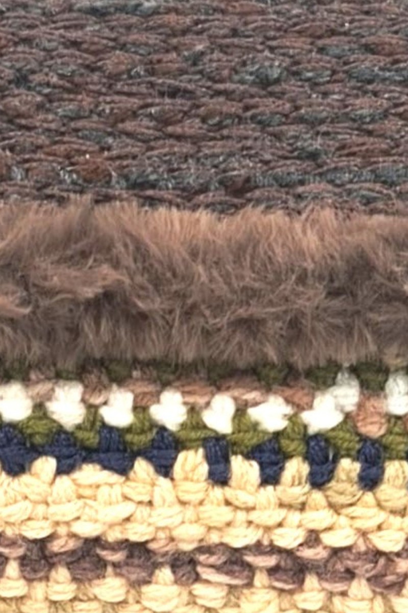 Close-up detail of the Thoosa handmade art bag