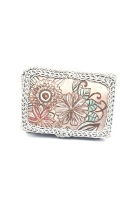 Hand painted Handmade Art Wallet Iaira handcrafted in Greece