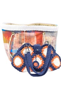 Chrysanthemum Handmade Crochet Granny Square Bag | Grace Note