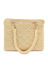 Handmade Sempreviva crochet tote bag