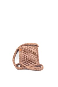 Mocha Handmade Crochet Crossbody Bag | Grace Note