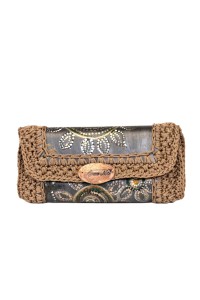 Front view of Achinoe Handmade Art Wallet