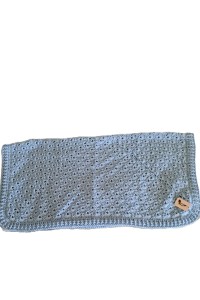 Handmade crocheted baby set in sky blue color