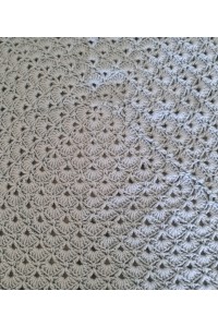 Handmade crocheted baby set in sky blue color